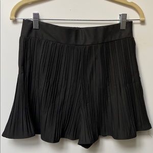 NWT Zara a Black Ruffle Shorts